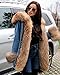 Aofur Plus Size Women's Long Hooded Parka Coat Warm Winter Overcoat Faux Fur Collar Qulited Jacket