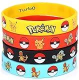 Oliasports Pokémon Rubber Bracelets Wristband (12 Pieces)