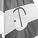 Sorbus Kids Foldable Teepee Play Tent Playhouse Classic Indian Style Play Tent and Carry Bag, Walls with Door, Window and Floor (White and Gray)