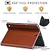 Ztotop Premium Leather Case for Samsung Galaxy Tab S3 9.7-Inch 2017 (SM-T820/T825), Leather Folio Stand Protective Case Smart Cover for Galaxy Tab S3 with Auto Sleep/Wake, S-Pen Holder, Brown