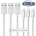 CaseyPop 017 Lightning Aitaton 3Pack 3FT to USB Syncing and Charging Cable Data Nylon Braided Cord Charger for Iphone X