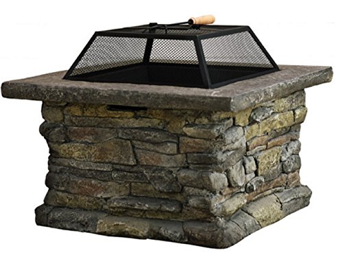 New Christopher Knight Home Corporal Natural Stone Square Fire Pit