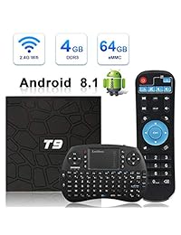 Caja de TV Android HAOSIHD MXR Pro Plus Android 7.1 TV Box con mando a distancia y mini teclado, 4 GB RAM 32 GB ROM RK3328 Quad core, soporte 4K Full HD Dual Band Wi Fi 2,4 5Ghz BT 4.0 Smart TV Box