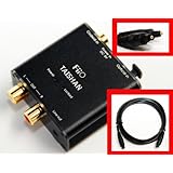 FIIO D3 (D03K) Digital to Analog Audio Converter with SMI Gold Plated 6ft Optical TOSLink Cable and RCA-to-3.5MM Audio Cable- 192kHz/24bit Optical and Coaxial DAC