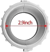UCEDER 3 Inch Pool Spa Split Nut Unions & Gasket/O-Rings for 2 Inch Heater view 4
