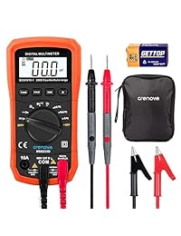 Multímetro digital con auto rango Crenova MS8233D, instrumento de medición electrónica, detector de voltaje CA, medidor portátil de Amp   Ohm   Volt, multi tester c diodo y escáneres de prueba de continuidad, para uso en el hogar, herramienta de mano elec