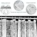 Carttiya Clear Shower Curtain Liner, EVA Bath Curtain Mildew Resistant Anti-Bacterial Clear - Non Toxic, Eco-Friendly, No Chemical Odor, 72 x 72 Mosaic