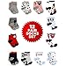 Disney Baby Boys Mickey & Minnie Mouse Assorted Color Pair Socks Set, Red, Black, White Collection, 0-6 Months