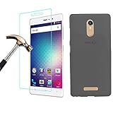 BLU VIVO 5R Case + Screen Protector, Gzerma Ultra Slim Shock-Absorption and Scratchproof TPU Soft Cover and Shatterproof Protective Film for BLU VIVO 5R (Gray)