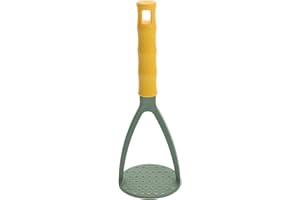 SEWACC Potato Masher Nylon Smooth Black Handle for Efficient Vegetable and Meat Mashing in Kitchen