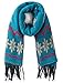 Wantdo Women's Soft Tassel Bohemia Floral Printed Shawl Pashmina