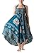 B BANGKOK PANTS Women's Hippie Long Skirt Elephant Print (Green Elephant, One Size)
