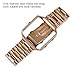 Fitbit Blaze Band, VIGOSS Women Men Smart Watch Wristband with Metal Frame and Link-Removal Tools Stainless Steel Replacement Strap for Fitbit Blaze Tracker Smartwatch (Metal Rose Gold+Frame)
