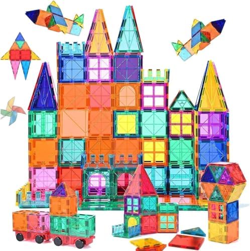 thumbnail interactive-video image 1 of 64PCS Magnetic Blocks Set, Magnet Building Blocks With Toy 1 of 12