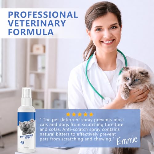 Originaturals Cat Repellent Spray, Scratch Protection Sofa Cat, Non-Irritating and Residue-Free, Suitable for Indoor and Outdoor Use, 50 ml