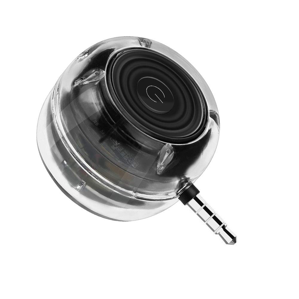 Anpress Phone Speaker Mini Portable Wireless Clear Bass 3.5mm AUX Audio Interface, Plug and Play for iPhone, iPad, iPod, Tablet, Computer