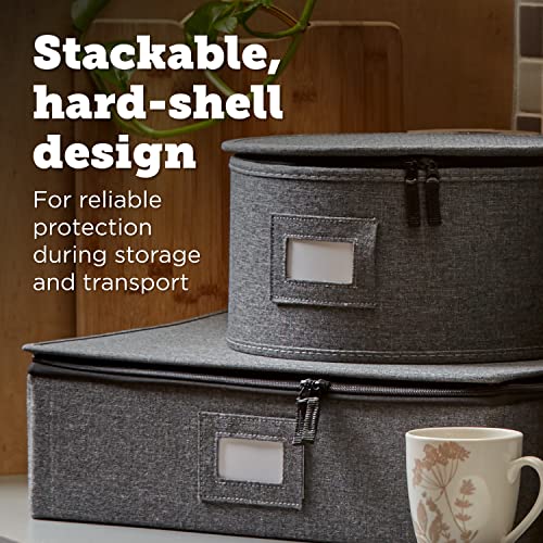 China Storage Set, Hard Shell and Stackable, for Dinnerware Storage and