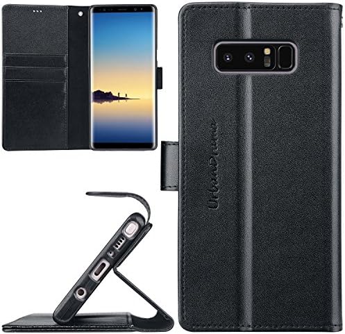 UrbanDrama Note 8 Case, Galaxy Note 8 Wallet Case Slim PU Leather Flip Kickstand Credit Card Slot Cash Holder Protective Phone Case Compatible for Samsung Galaxy Note 8, Black