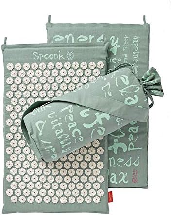 Spoonk スプーンク 指圧/あんま代用マット オーガニック 麻 セージ/Organic Hemp Regular Acupressure Mat Sage【海外直送品】 [並行輸入品]