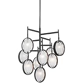 Uttermost Maxin Chandelier 9 Light Iron/Glass