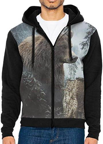 Mens Dream Giant Bear Funky Hoodie Pullover Sweatshirts