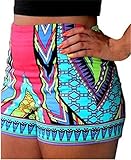 Top One Women's Summer Beach Shorts Casual Boho Flower Printed Slim Tight Short Pants
