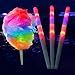 Sugar Glow (100 pack) 8 Flashing Modes LED Cotton Candy Cones (100 count)- Reusable Cotton Candy Sticks for use in any Cotton Candy Maker and with any type of Cotton Candy Sugar