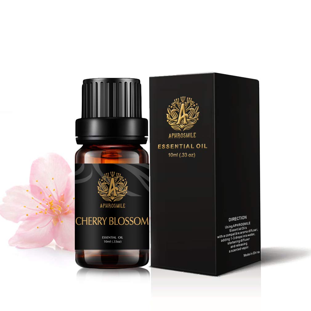 Aromatherapy Cherry Blossom Essential Oil for Diffuser, Cherry Blossom Scented Oil,Therapeutic Grade Essential Oil Cherry Blossom for Home,10ml Aromatherapy Cherry Blossom Oil for Soap Making