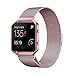 Andyou Fitbit Blaze Band with Frame, stainless steel Replacement Adjustable Band with Metal Frame for Fitbit Blaze Women Men,Rose pink Small