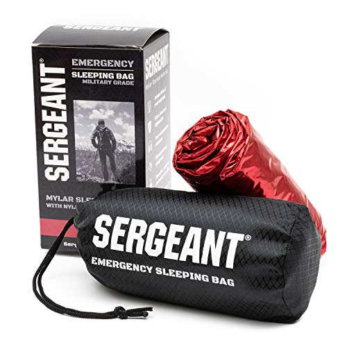 SERGEANT Emergency Sleeping Bag, ExtraThick, Lightweight, Military