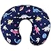 BORITAR Nursing Pillow Cover with Dinosaur Pattern Slipcover Minky for Boys and Girls, Super Soft Fabric with White Dotted Backing, Dark Blue