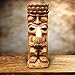 WHAT ON EARTH Solar Tiki God Totem Flickering Flame Sculpture - Light Up Patio, Lawn and Garden Ornament - 11 1/2