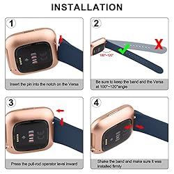 Vancle Silicone Bands Compatible with Fitbit Versa