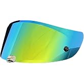 HJ-26 Helmet Visor for HJC Rpha 70,Rpha 70 Carbon,Rpha 11,Rpha 11 Carbon,Motorcycle Helmet Shields Replacement Windshield(Revo Deep Gold-Day use only)
