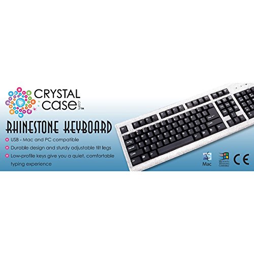 Crystal Case Rhinestone USB Computer Keyboard (Pink) Buy Online in