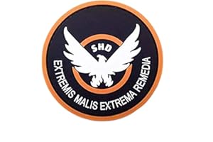 Morton Home Airsoft -Game -Cosplay The Division SHD Rubber 3D PVC Badge MORCLA Patch (Circular)