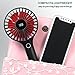 Skyreat Portable Mini Personal Battery Handheld Fan with LCD Dispaly Design,Rechargeable USB 2500mAh Battery Operated Hand Fan Strong Wind for Travel Home and Office