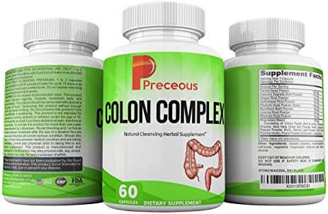 Preceous Colon Complex The Highly Rated Colon Cleanse Detox Aids Weight Loss And Ease Constipation Natural Cleansing Herbal Supplement