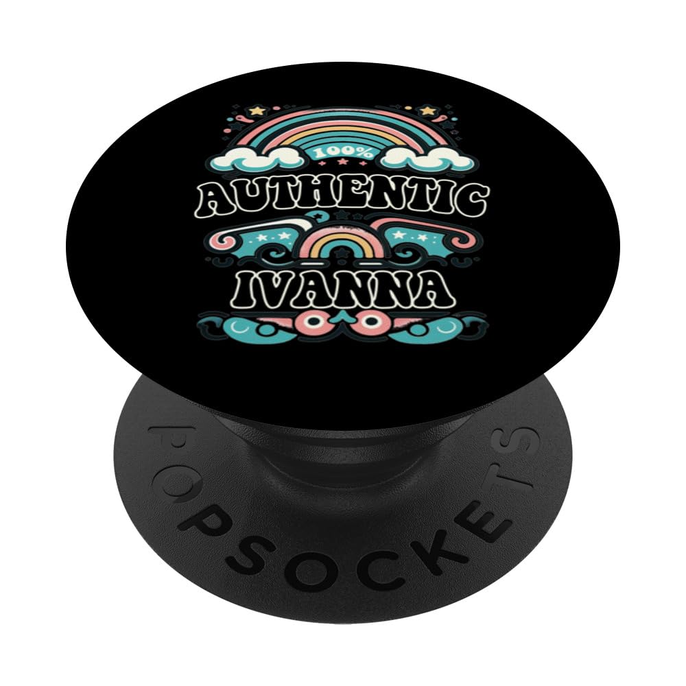 IVANNA 100% Authentic Cute Retro Girls IVANNA Name PopSockets Swappable PopGrip