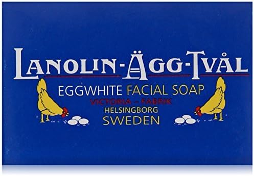 Lanolin-Agg-Tval Swedish Eggwhite Facial Soap 15g by Victoria Scandinavian Soap AB