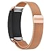 Maxjoy Samsung Gear Fit 2 Band, Milanese Loop Replacement Bands Stainless Steel Bracelet Metal Strap with Magnet Clasp for Samsung Gear Fit2 SM-R360 Smart Watch, Rose Gold