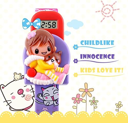 Girls Watches Kids Digital Watch Lovely Simple Barbie Doll Toy Toddler Wristwatch
