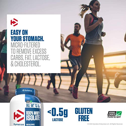 Dymatize 100 Whey Isolate Protein Powder, Fast Digestion & Absorption