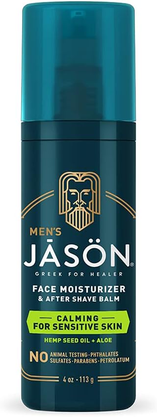 Jason Men's Calming Lotion & Aftershave Balm 4 oz Hydrating Soothing