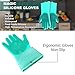 Desire Deluxe Magic Silicone Gloves Dishwashing Glove Scrubber for Washing Dish, Kitchen, Bathroom