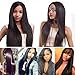 Grace Length Hair 8A Grade Brazilian Straight Human Hair Bundles Weave Hair Human Bundles (18 20 22,Natural Black) Brazilian Virgin Hair For African Americans Women 3 Bundles Total 300g