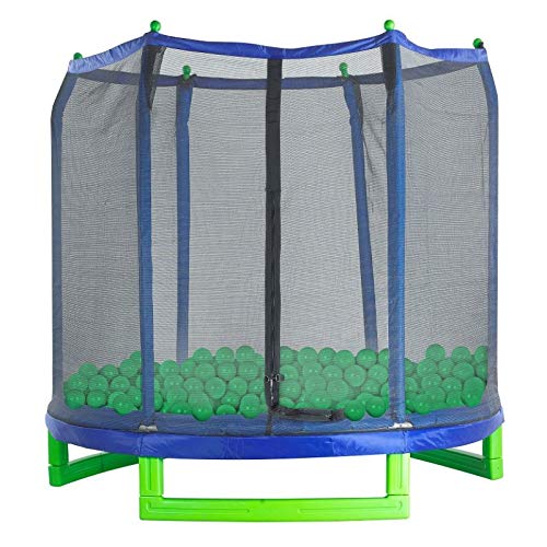 Upper Bounce Crush Proof Plastic Trampoline Pit Balls 100 Pack - Green