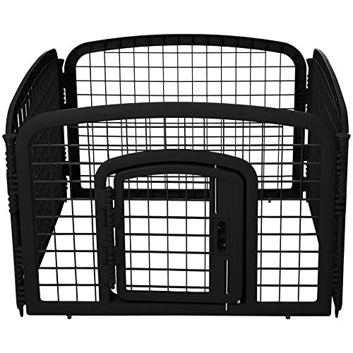 Amazon Basics 4Panel Plastic Pet Pen Fence Enclosure With Gate 35 x