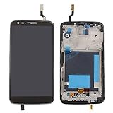 Generic LG G2 D800 D801 D803 LCD Touch Screen Digitizer with Frame Assembly Replacement Parts (Black)