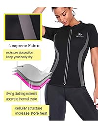 SEXYWG - Camiseta de neopreno para mujer, para pérdida de peso